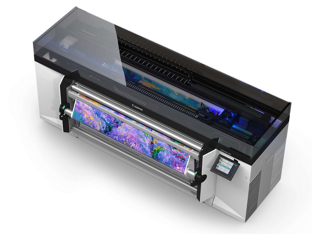 Canon выпускает Colorado 1630 — рулонный принтер с технологией Uvgel и скоростью печати 111 кв м в час